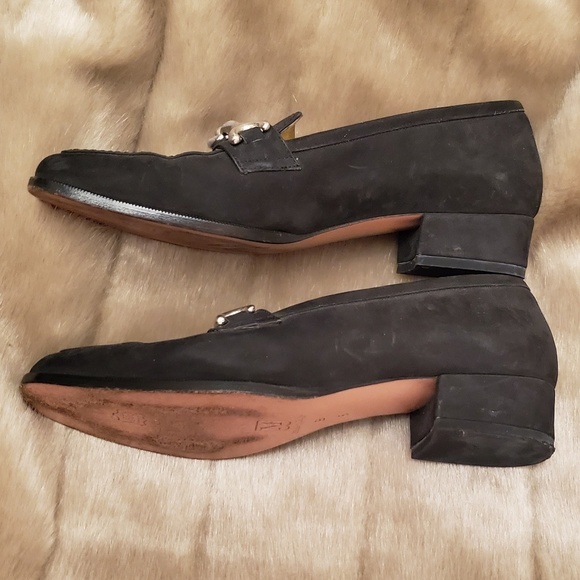 Bruno Magli worn once classic loafers, silver bit - Picture 2 of 8